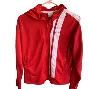 Nike Red and White Kids Hoodie